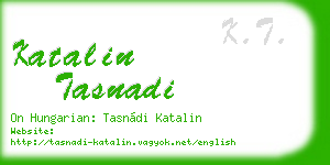 katalin tasnadi business card